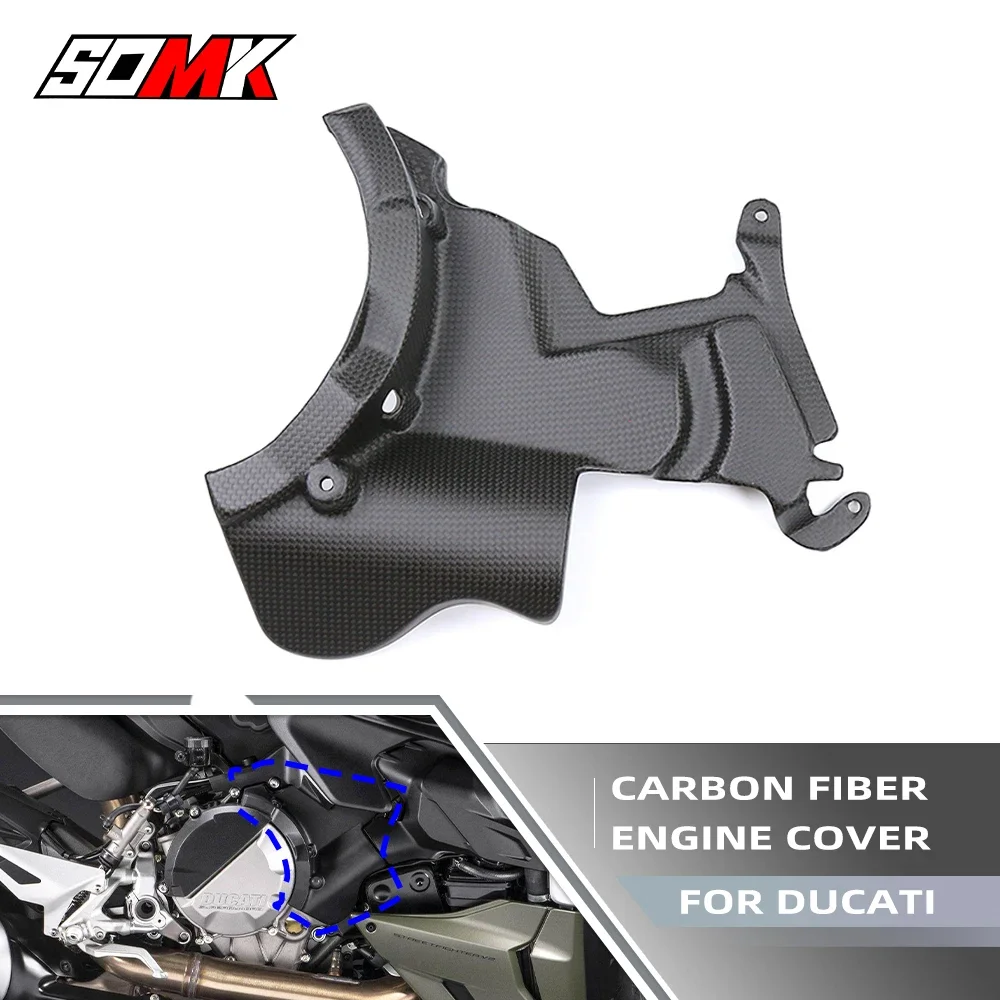 

Carbon Fiber Engine Cover Case Side Panel Protector For DUCATI Streetfighter V2 2022 2023 Motorcycles Engine Guard Modified Part