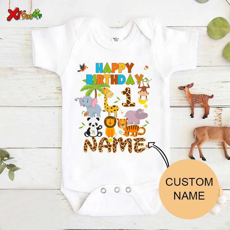 

Custom Onesie First Birthday Party Matching Outfit 1st Personalized Name One Shirt Baby Shower Gift Toddler Shir Baby Jumpsuit