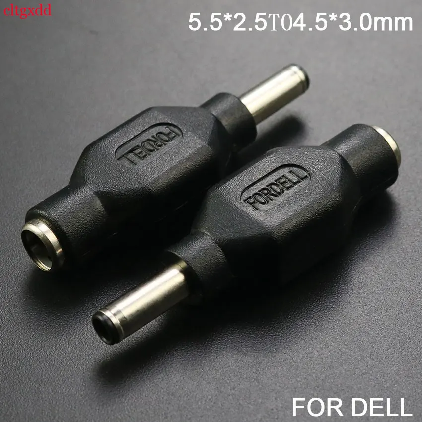 1PCS Adapter 5.5*2.5mm Female Adapter 4.5*3.0mm Male Xps Rotary Head with Resistor For Dell Ultrabook Laptop 5.5x2.5mm to 4.5x3.