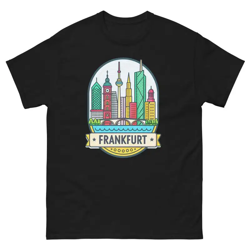Frankfurt World Travel Área urbana ciudad camiseta