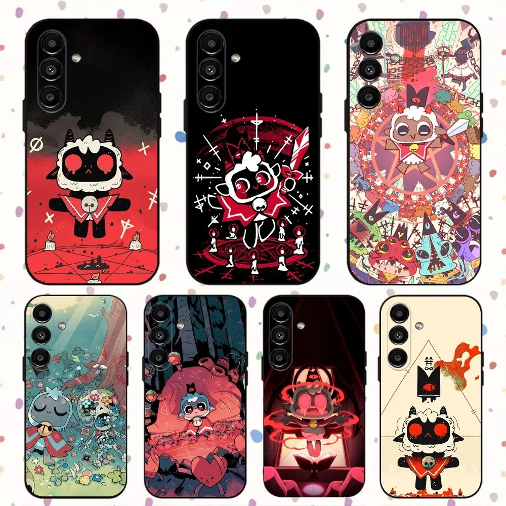 Cult Of The L-Lamb Game Phone Case For Samsung S24,S21,S22,S23,S30,Ultra,S20,Plus,Fe,Lite,Note,10,9,5G Black Soft Cover