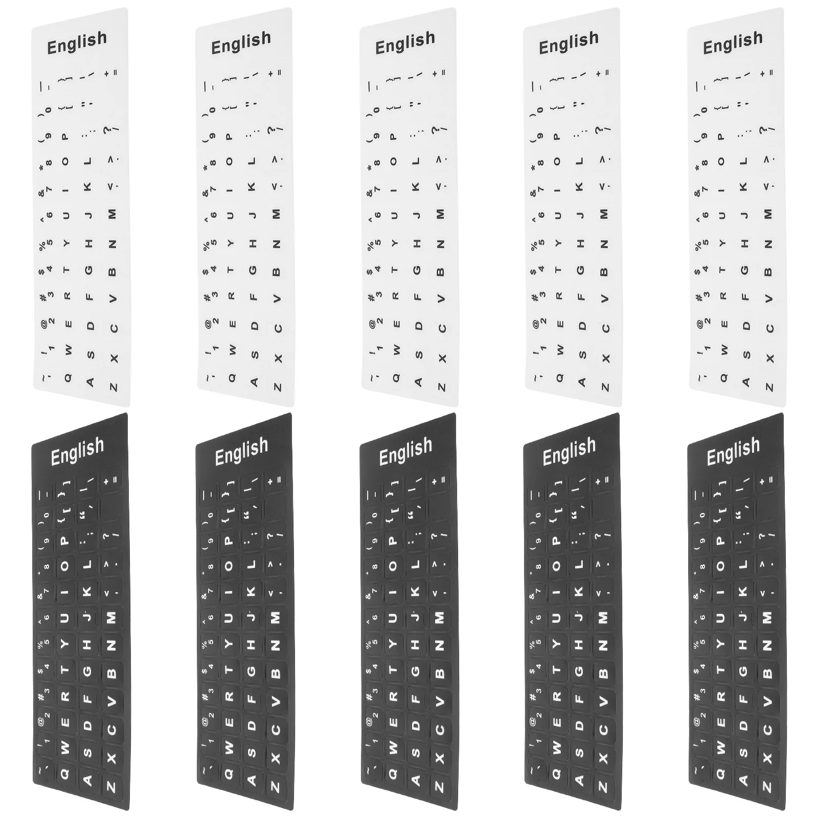 

English Keyboard Letter Stickers for Pc Desktop Laptop Nonslip Surface Clear Lettering Multiple Uses Keyboard Stickers