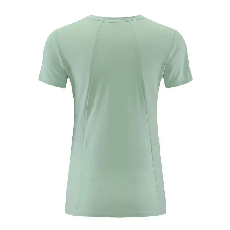 Camisetas deportivas de secado rápido para mujer, Tops de Fitness para Yoga, gimnasio, entrenamiento, Pilates, correr, manga corta, MM714, S-2XL