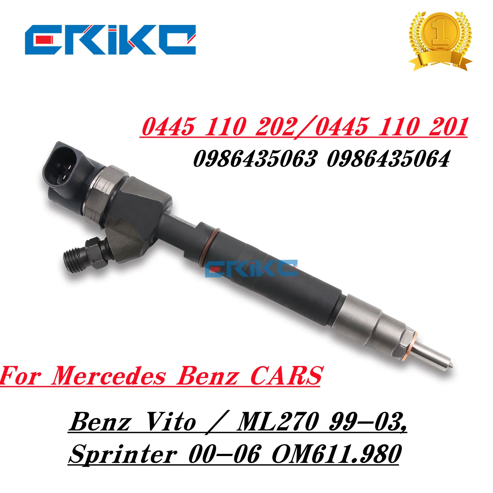 

0 445 110 202 0445110202 Common Rail Spare Part Injector 0445 110 202 Original Injection 0986435063/0986435064 /0445110201