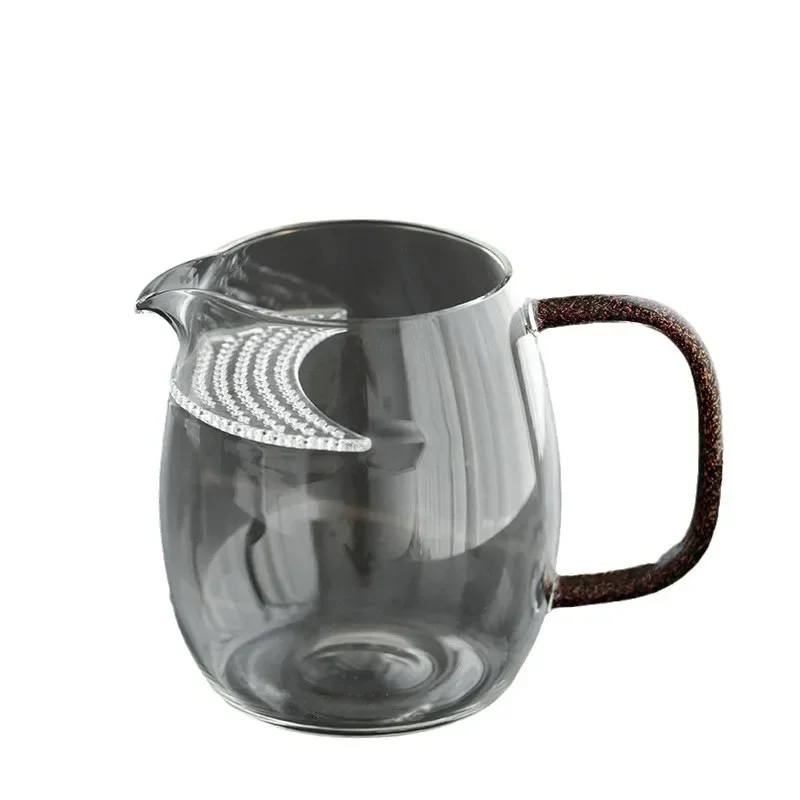 

Fair cup set sea thickened glass set with filter teapot Large simple creative tea set