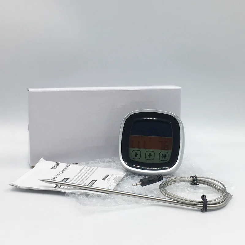 Digitales Küchenfleischthermometer mit Touchscreen-LCD-Display und Timer-Kochmodus zum Grillen – Präzisionssonde – Detail 8