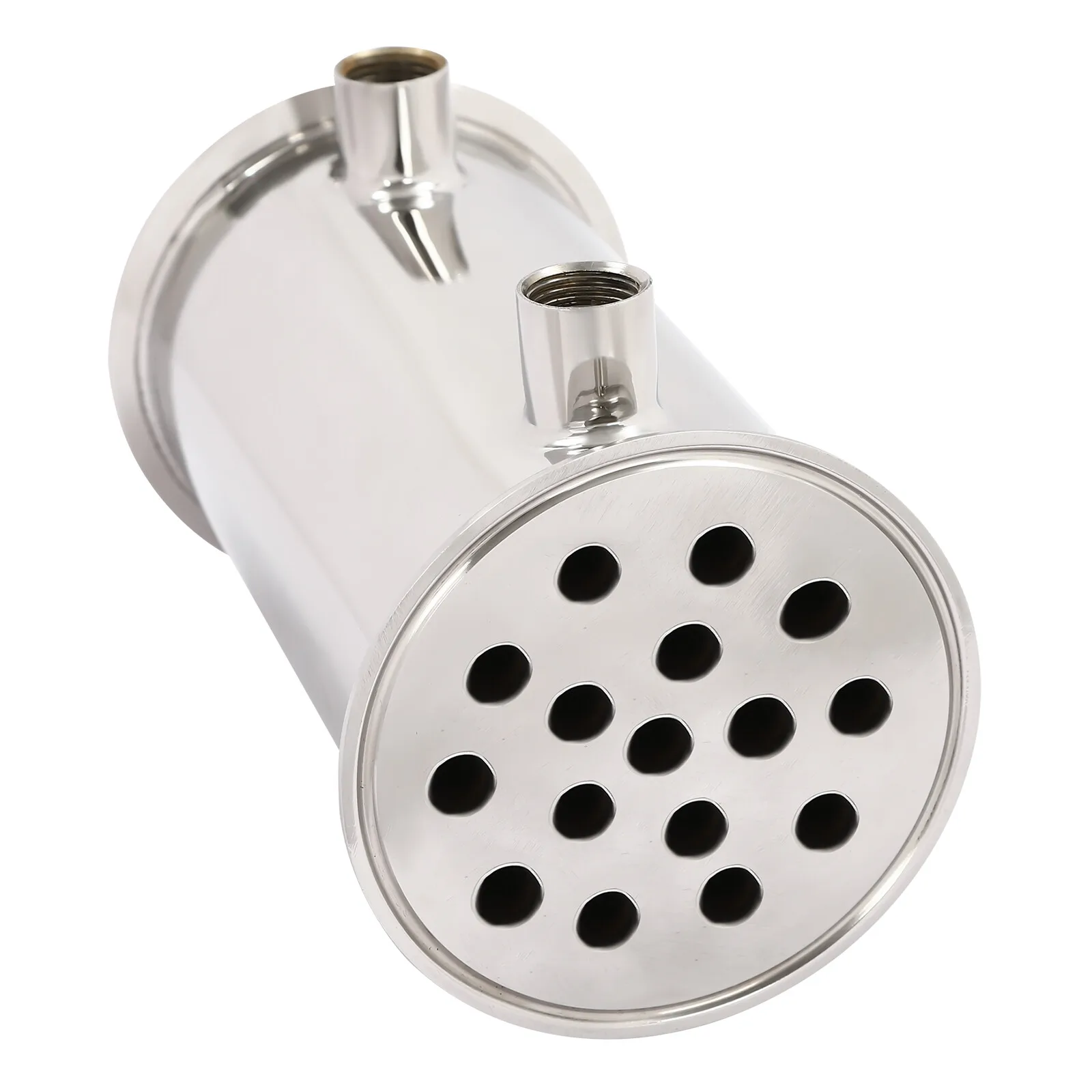 1/2 "مكثف ارتجاعي Dephlegmator 16 فتحة 304 من الفولاذ المقاوم للصدأ لعمود التقطير Moonshine