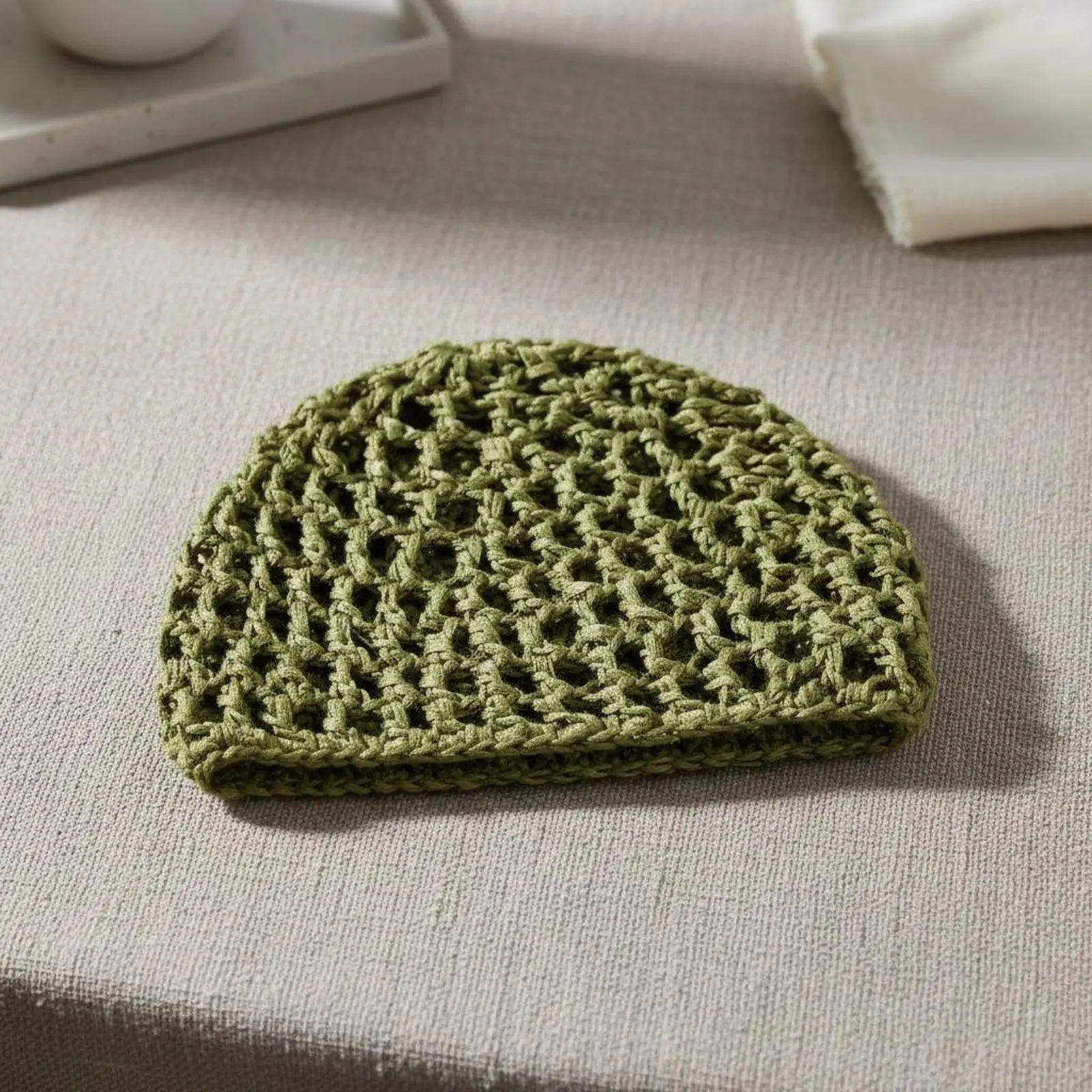 Hollow Perforated Knit Cap Breathable Hollow Perforated Skull Cap Mesh Skullcap Stretchy Fit Mesh Net Hair Cover Lightweight