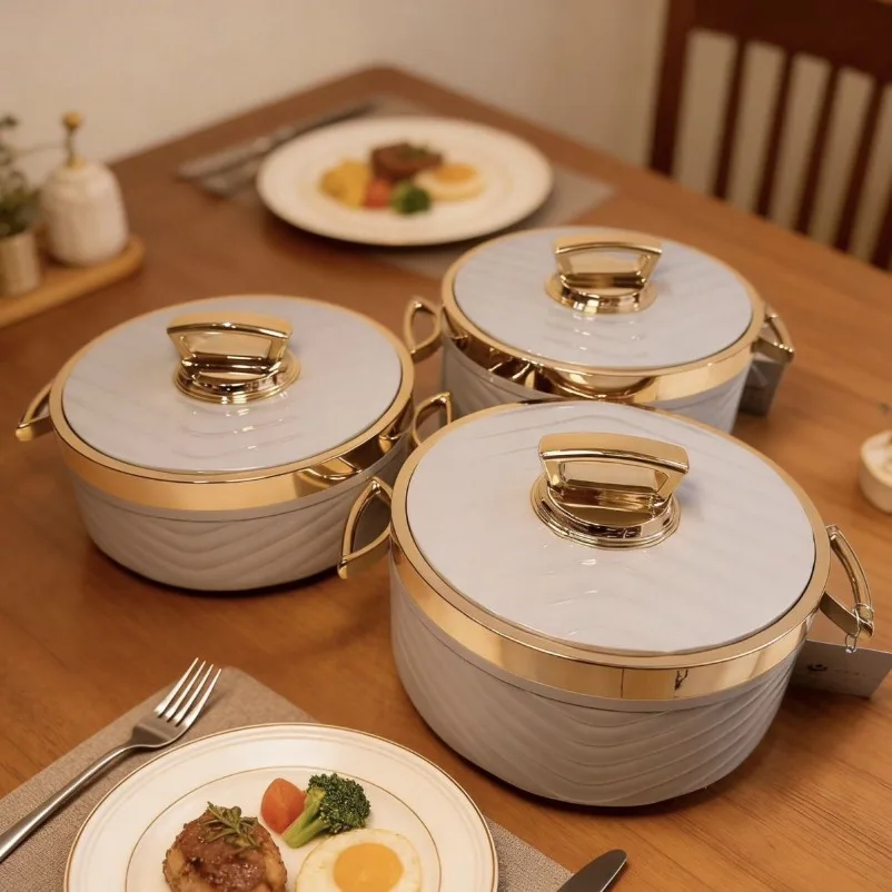 Thermal Insulation Bucket Lunch Box Three-piece Set 1.5L  Unk 2L Unk 2.5L Large-capacity Thermal Insulation Lunch Box