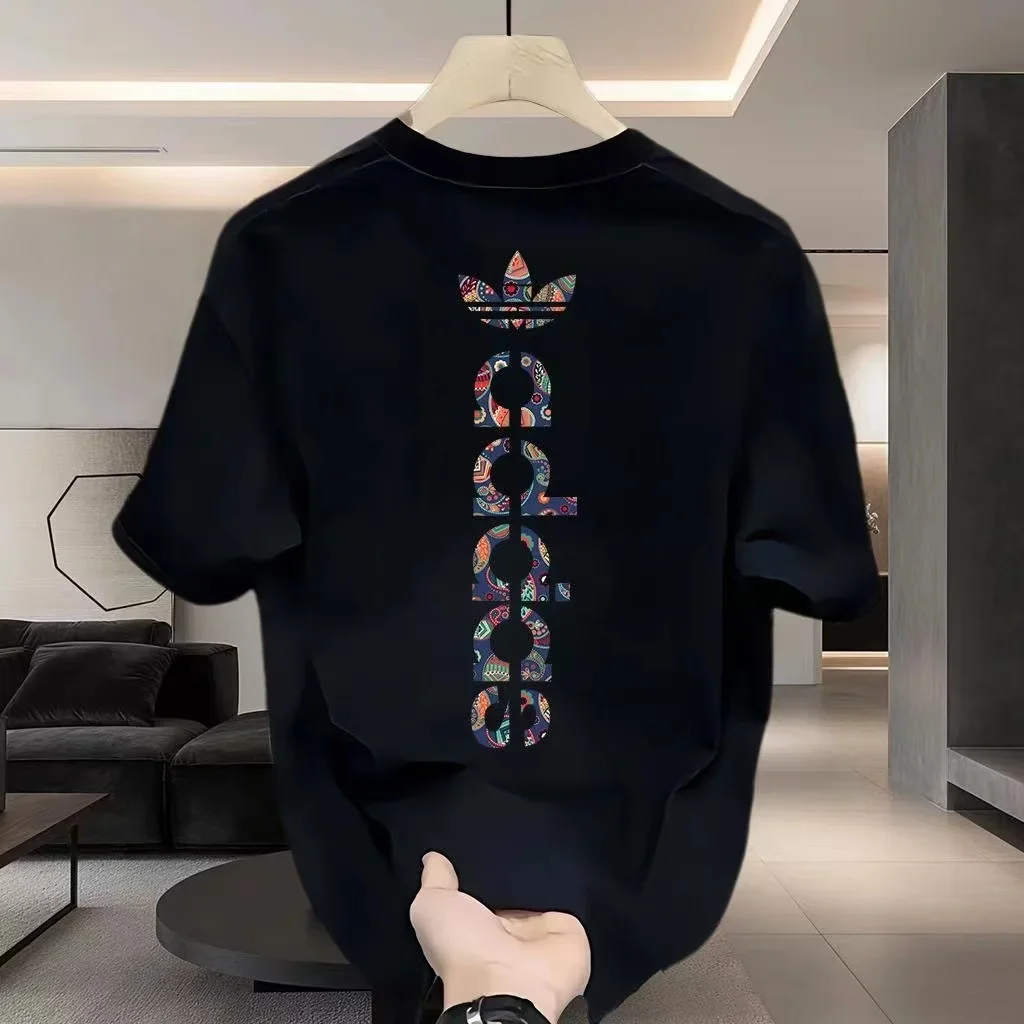

2025 Short T-shirt, American Large Size Trendy Men's and Women's T-shirt, Trendy Brand Loose Half Sleeve T-shirt for Men