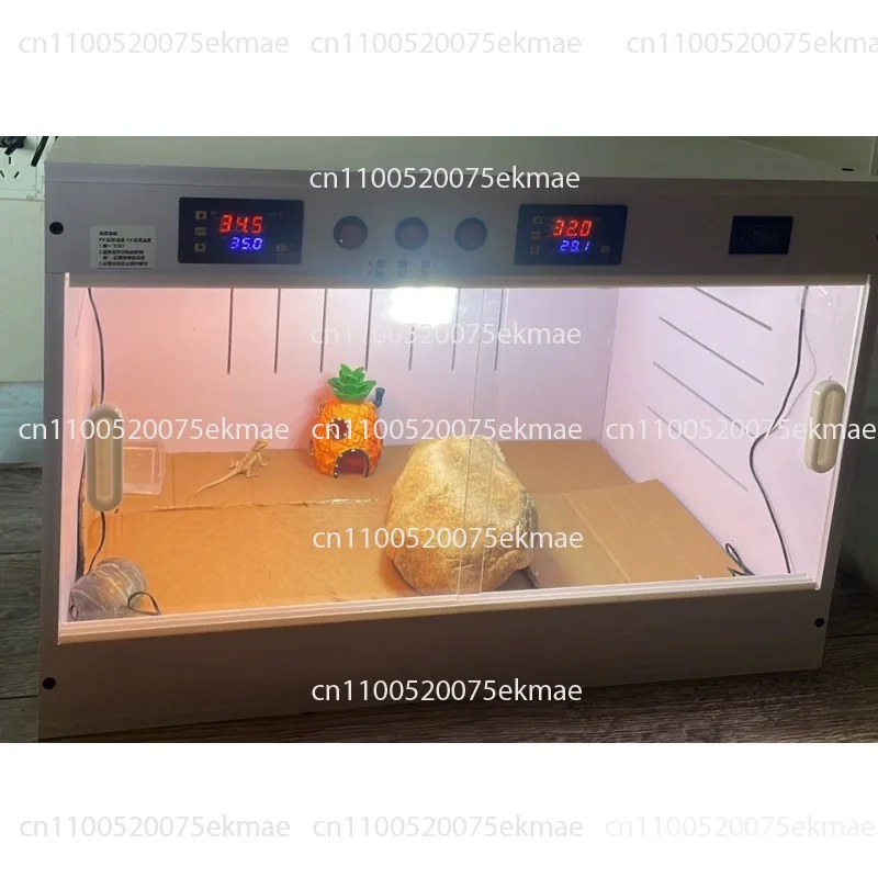 Reptile Habitat Terrarium Automatic Brooder Warm Box for Turtle Lizard Snake Pets Temperature Control