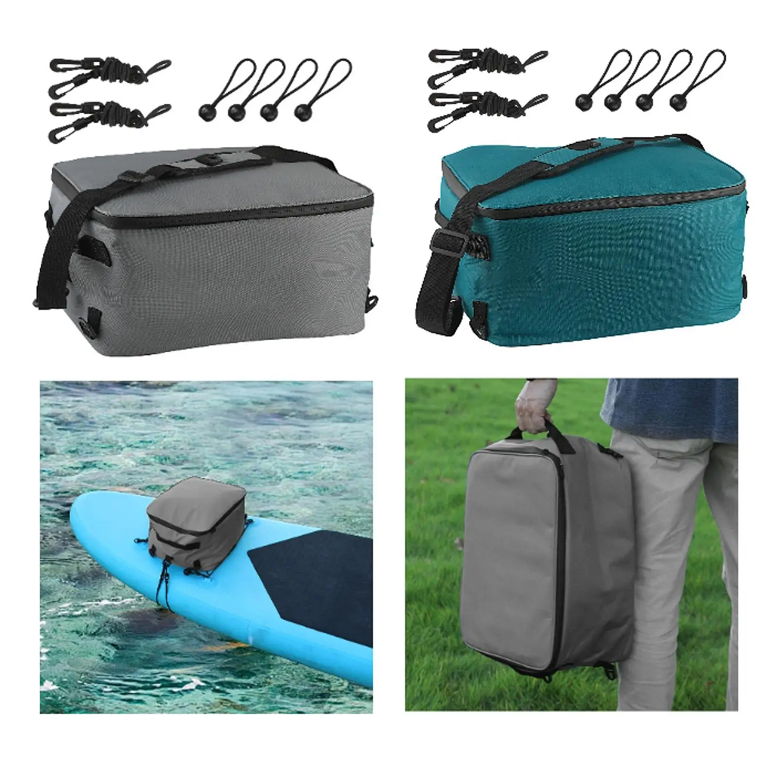 حقيبة كتف قابلة للتعديل على سطح المجداف معزولة حراريًا لحمل قوارب الكاياك