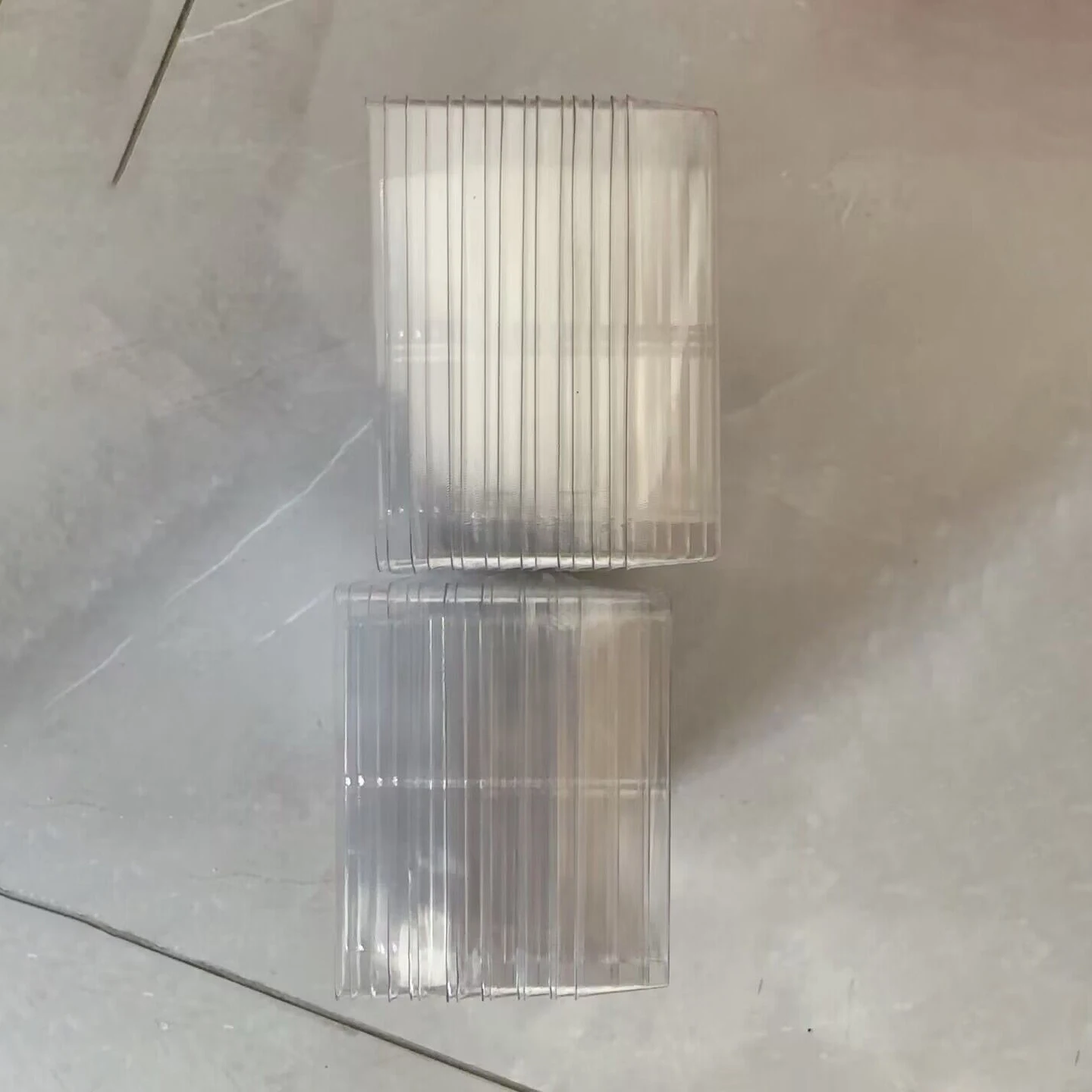 لوحة صينية بلاستيكية واضحة لبطاقة لعبة F C ، حالات خرطوشة ، إدراج البطانة الداخلية صينية ، 10 قطعة