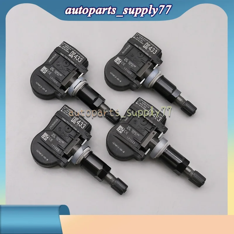 4X For Tesla Model 3 Model S Model X 433MHz TPMS SENSOR TIRE AIR PRESSURE SENSOR 1074812-00-A 1074812-00-B 1034602-00-C