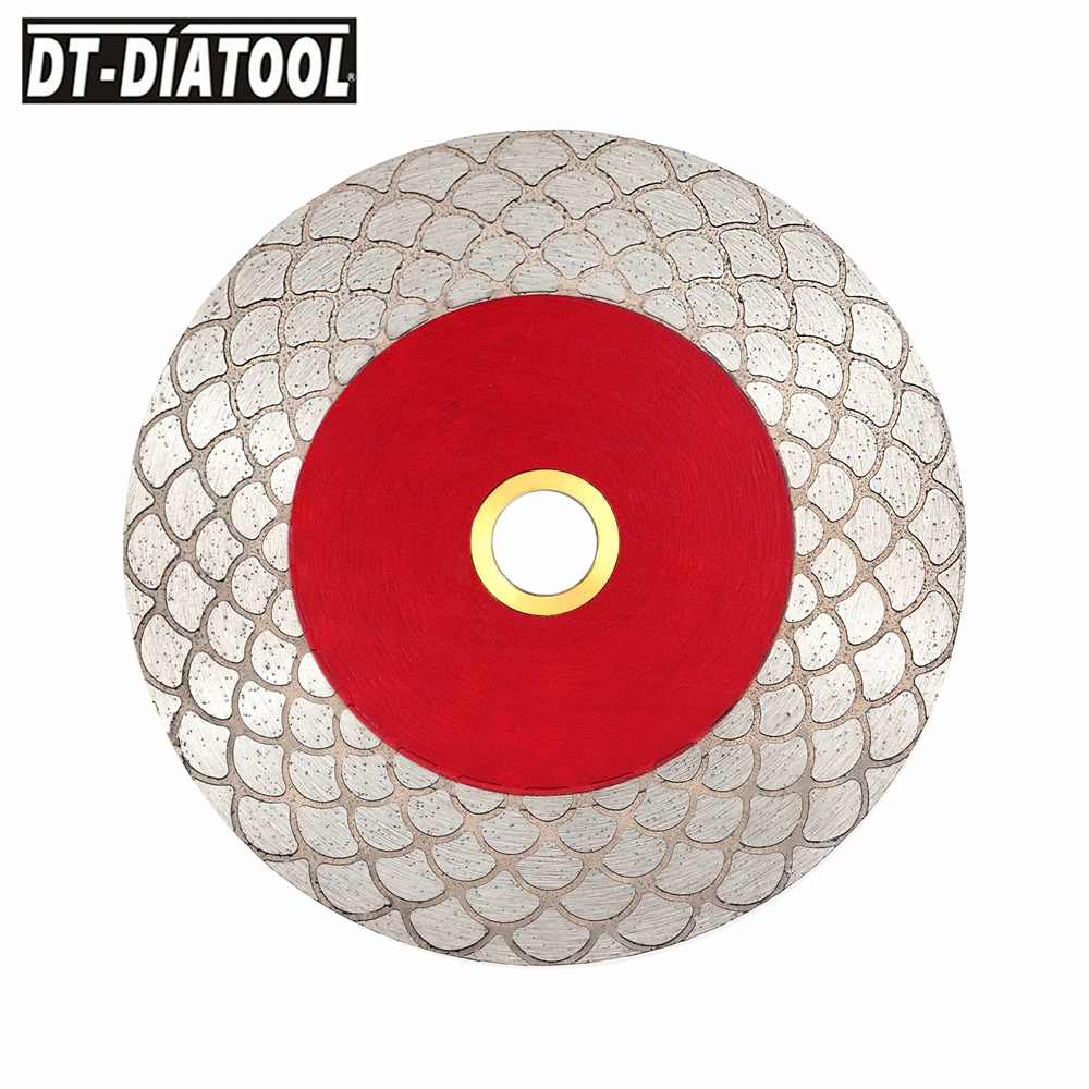 Imagem -03 - Dt-diatool Peça 115 125 mm Disco de Moagem de Diamante Disco de Corte de Azulejo para Cortar Porcelana Mármore Lâmina de Serra Pavio de Azulejo Cerâmico