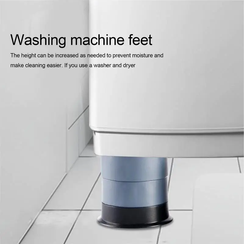 Adjustable Height Washing Machine Support Washing Machine Foot Pads Anti Vibration Refrigerator Base Fixed Non-Slip Pad Support