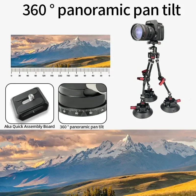 มาใหม่ 11 ''Magic Arm รถกล้องดูดถ้วย Mount 360 องศาหัวกล้อง DSLR ผู้ถือการถ่ายภาพผู้ที่ชื่นชอบ