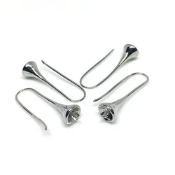 14k Gold Filld Color-Preserving Pearl Holder Ear Hook Accessories Handmade Diy Earrings Jewalry Making Materials Hypoallergenic