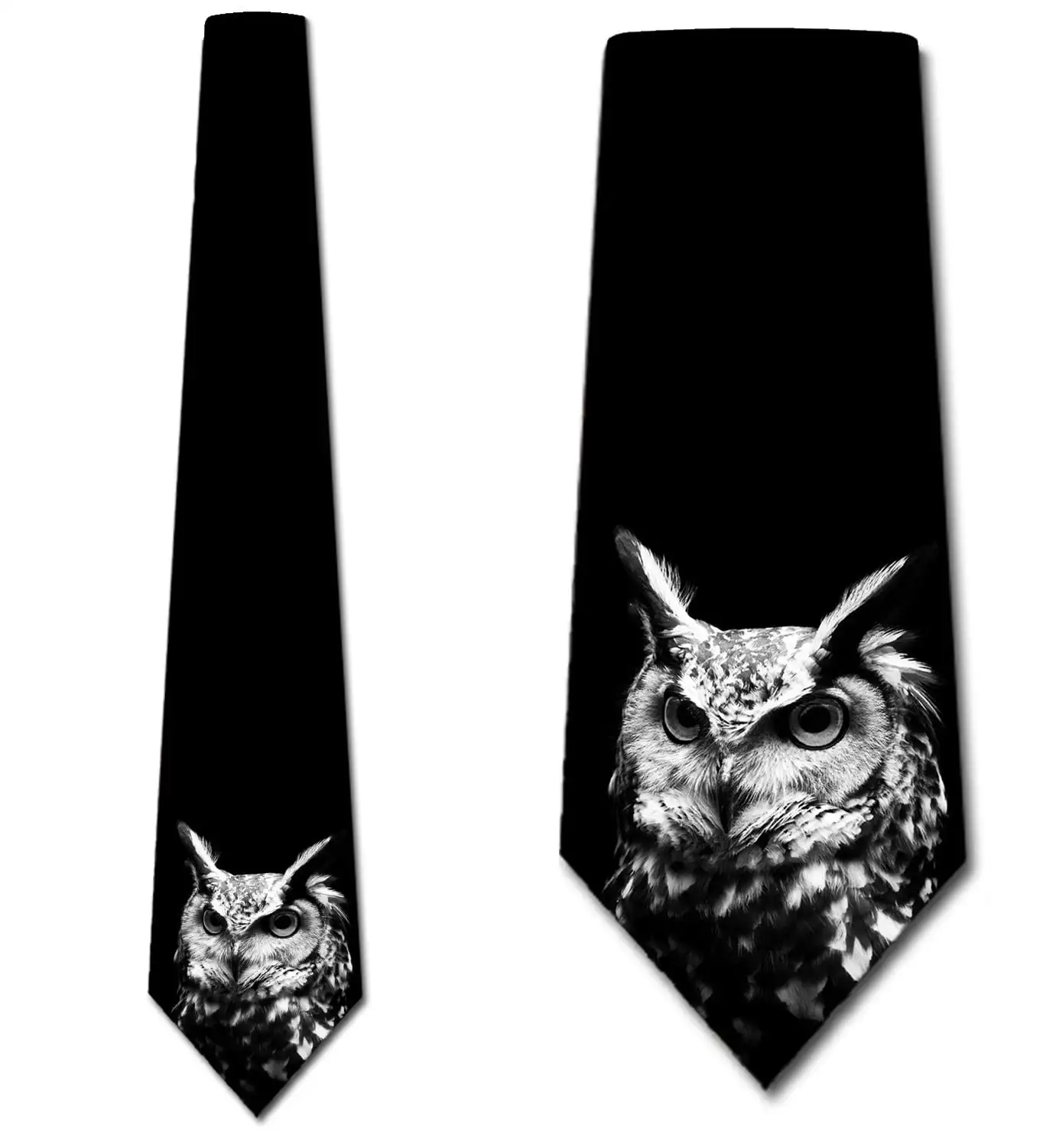 Owl Ties Mens Animal Bird Necktie by Three Rooker