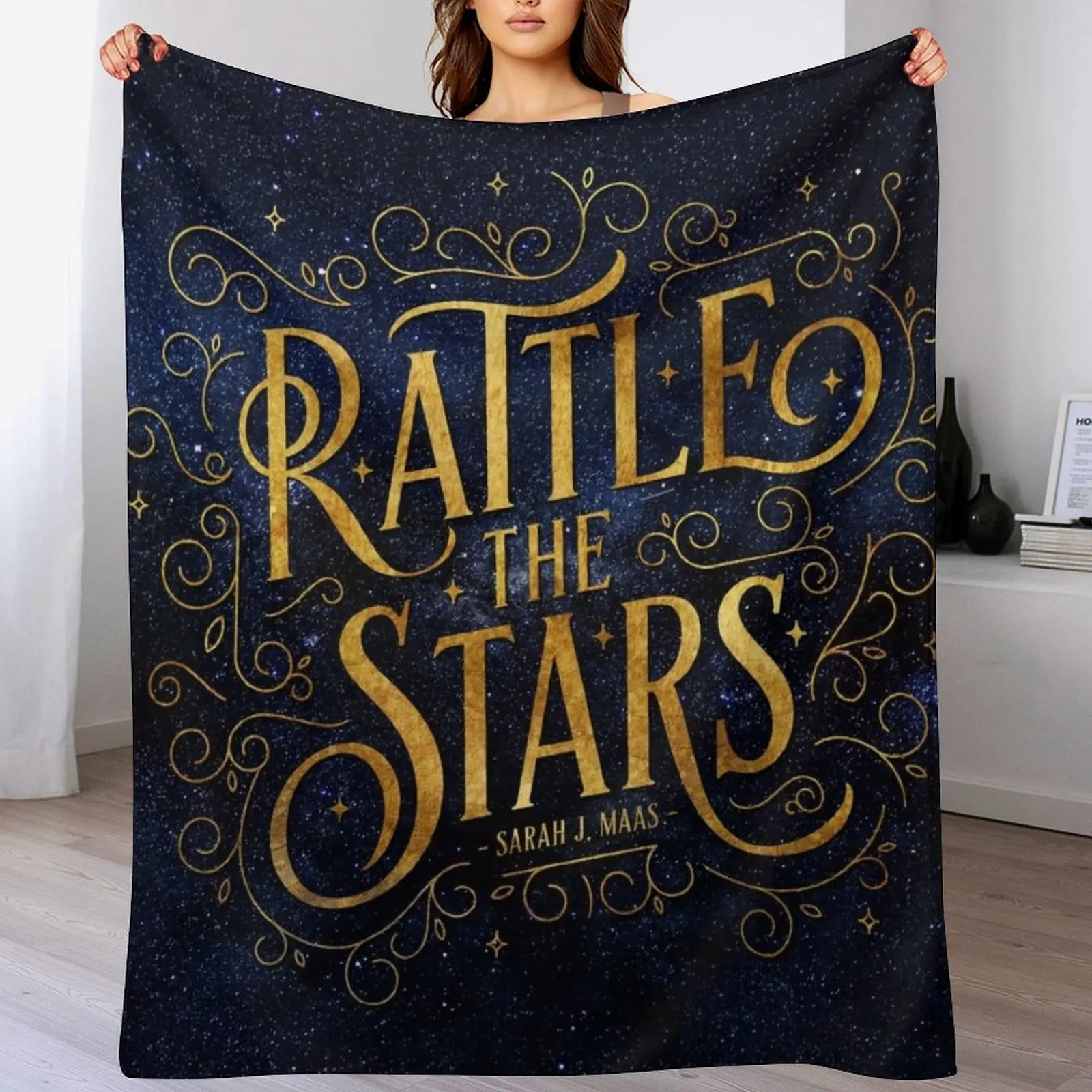 

Rattle the Stars - Night Throw Blanket Soft Big Extra Large Throw Blankets