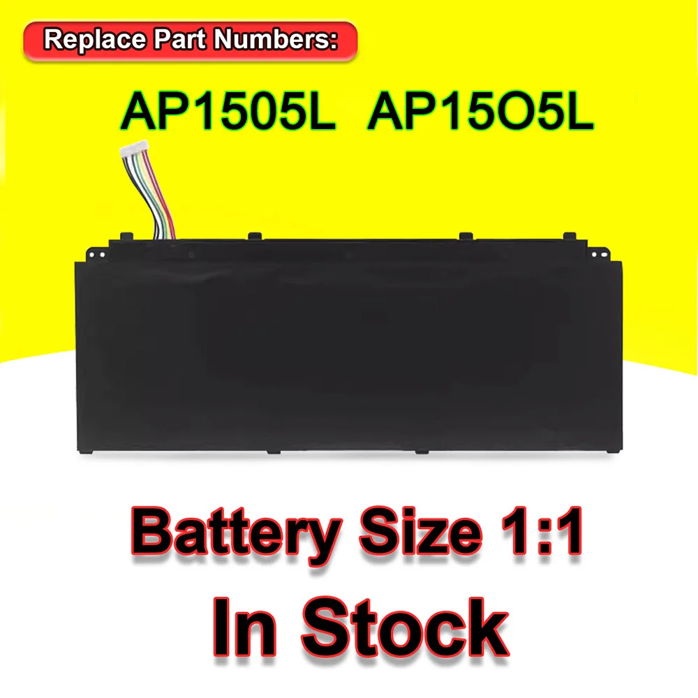 New 11.55V 53.9Wh AP1505L AP15O5L Laptop Battery For Acer Aspire S13 S5-371 S5-371-52JR 56VE 767P Chromebook R13 CB5-312T