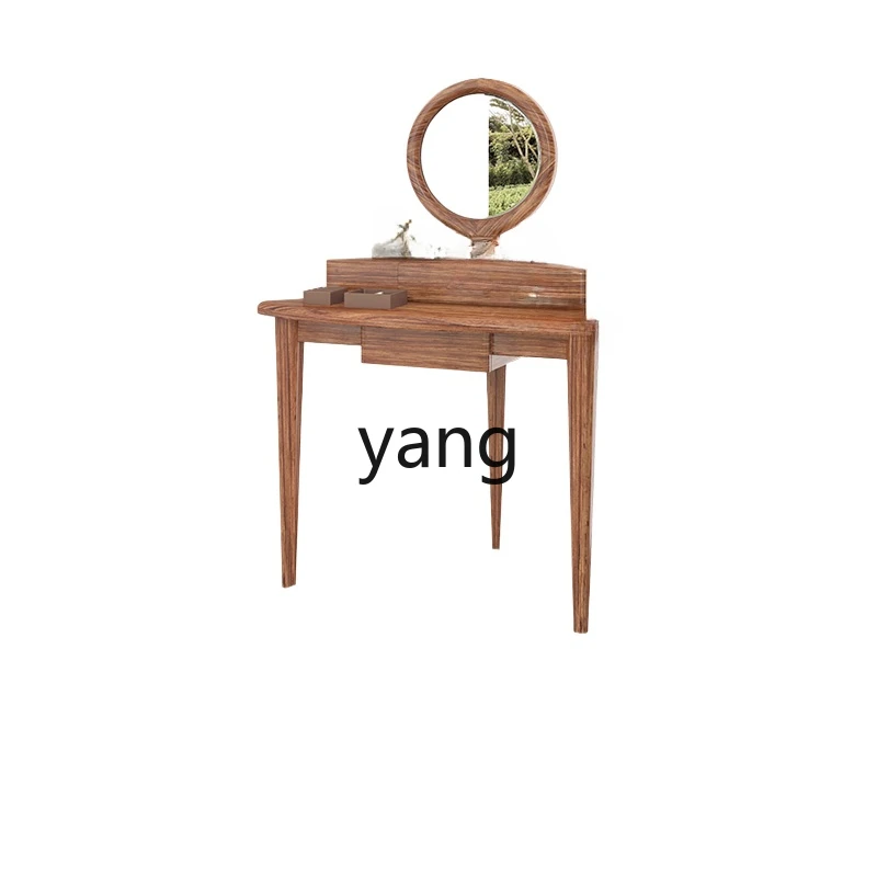 lmm  Modern Ugyen Wood Triangle Dressing Bench Wall Corner Combination