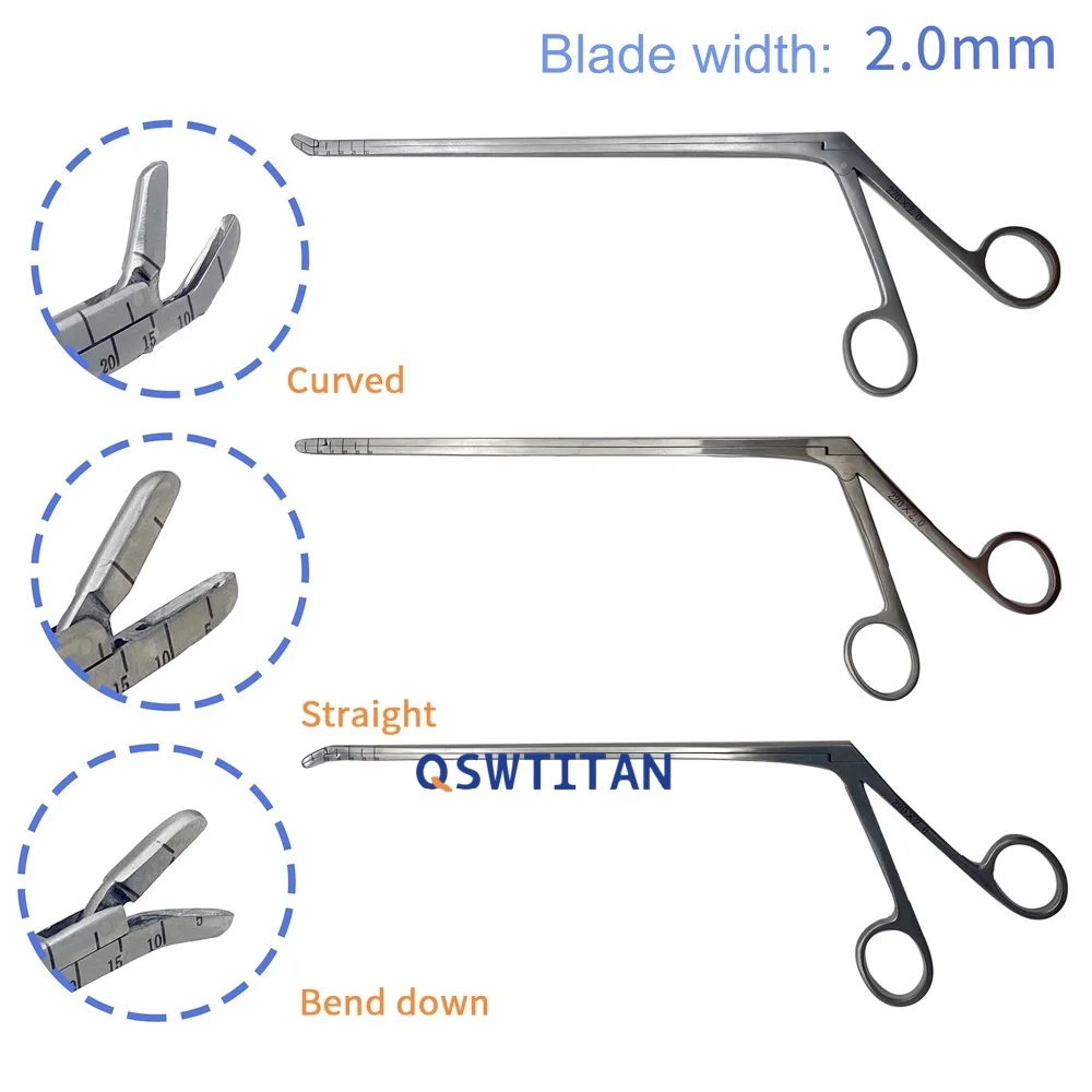 Veterinary Nucleus Pulposus Forceps Clamp  Grip Width 1mm-4mm Orthopedic Surgical Instruments