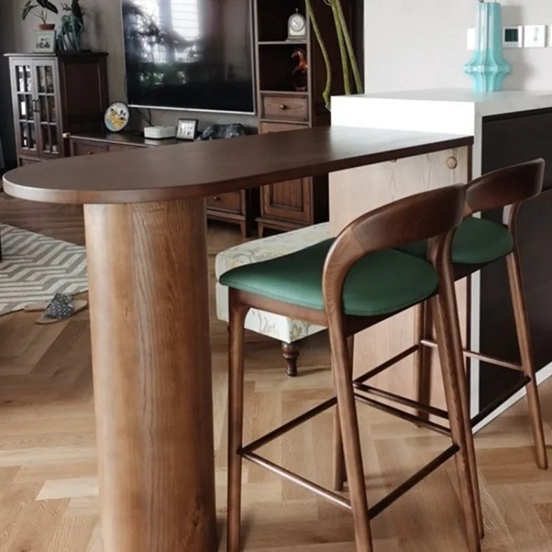 Home integrated partition, simple balcony, window, modern living room, high table