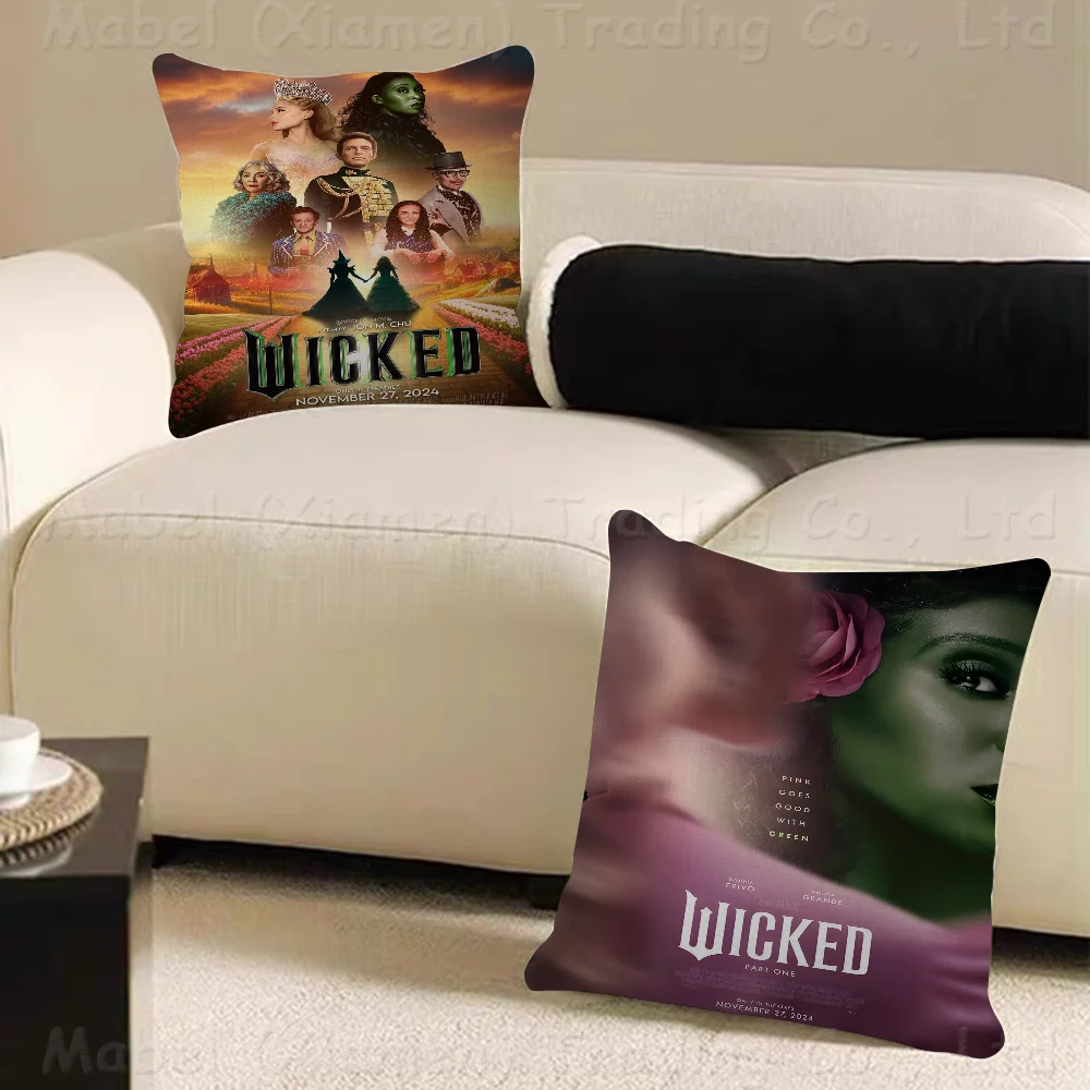 Musical Wicked Movie 2024 Cushion Cover Inches Farmhouse Decor Home Throw Pillow Covers For Couch Decorations