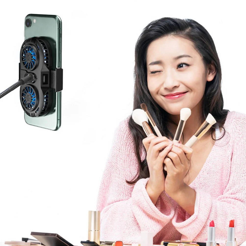 

1Pcs Phone Cooler Semiconductor Radiator Retractable Clip Super Silent High Speed Fan Cooling Device for Smartphones and Gaming