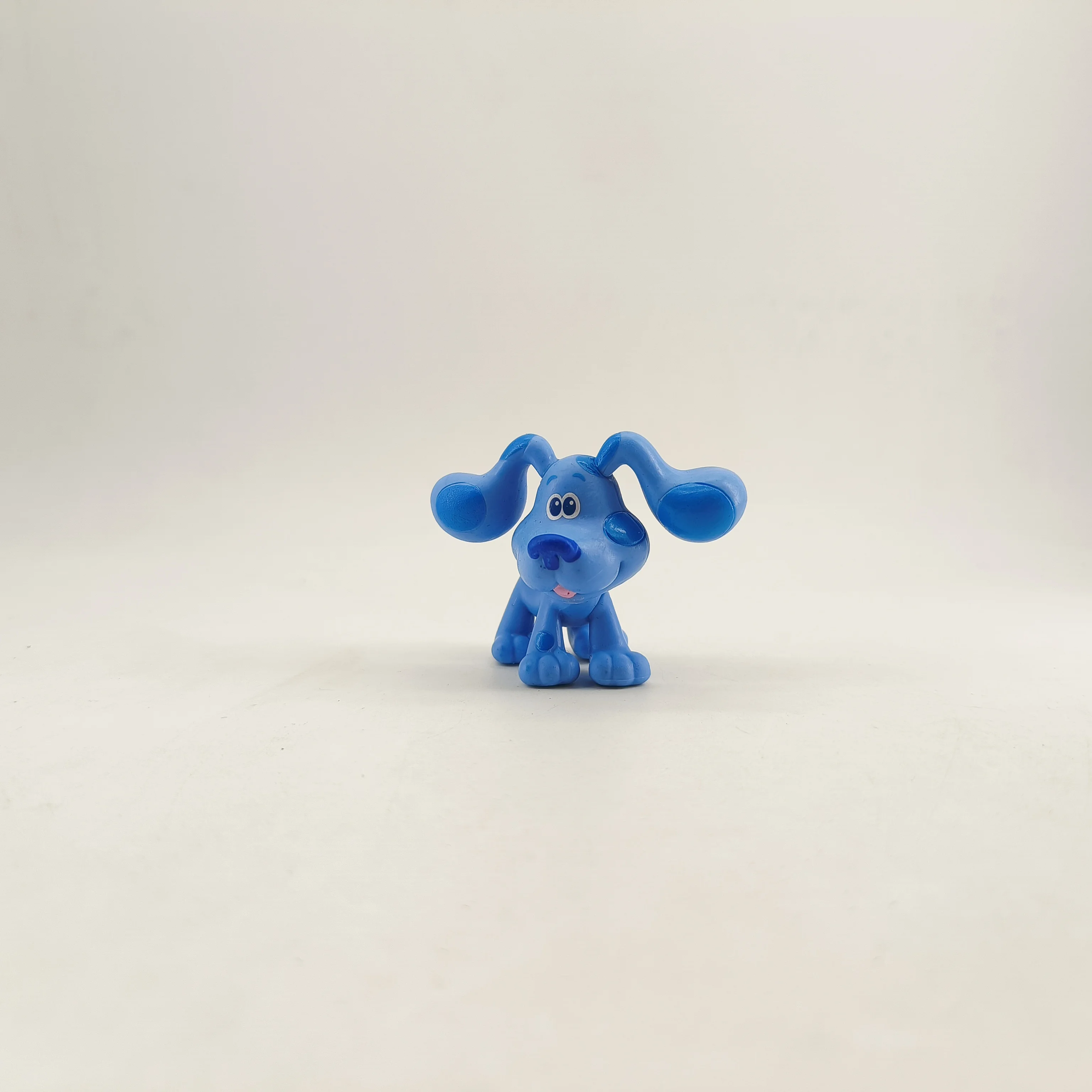 1 pçs blues pistas figura de ação brinquedos do miúdo dos desenhos animados azul rosa cão presente aniversário figuras ação bonecas para decoração casa cena adereços