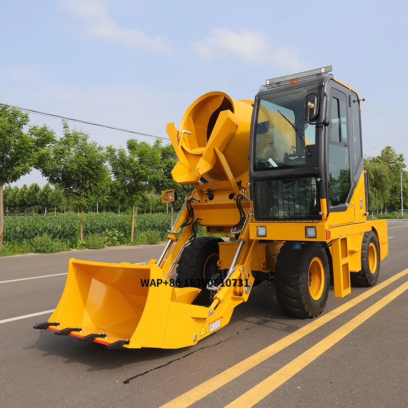 

Premium Build Long Service Stable Wheeled Concrete Mixer Truck Site Gear Mixer Machine Building Equipment