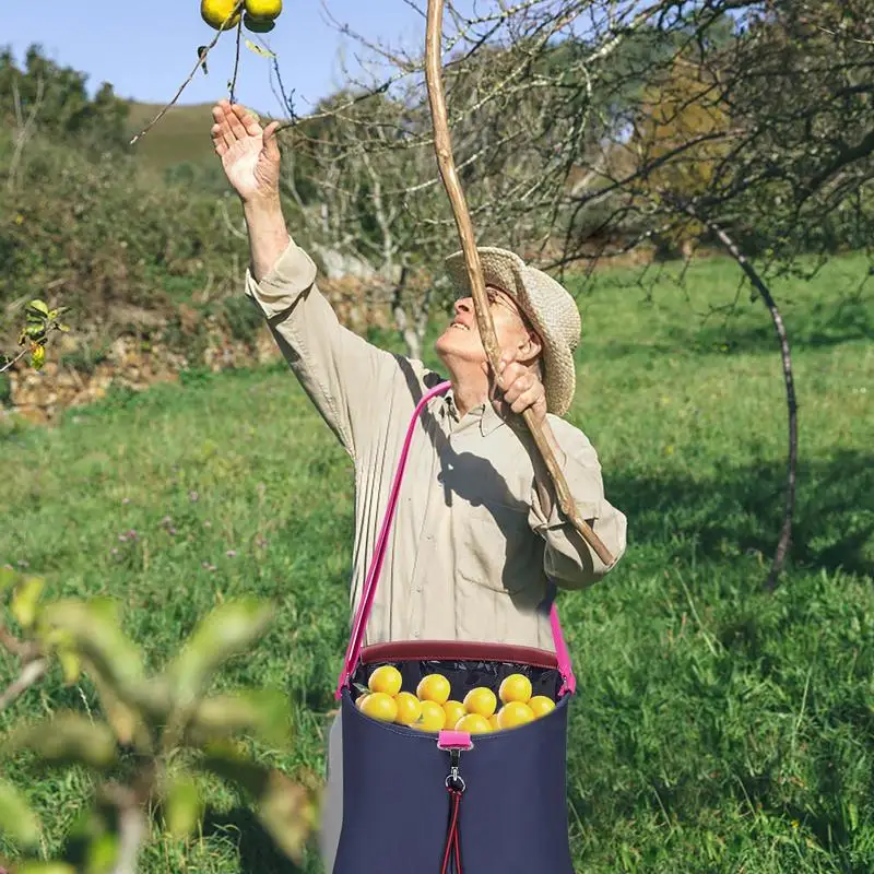 Harvest Fruit Picking Bag Vegetable Harvest Apples Berry Garden Picking Bag Fruit Storage Apron Pouch For Outdoor Orchard Farm