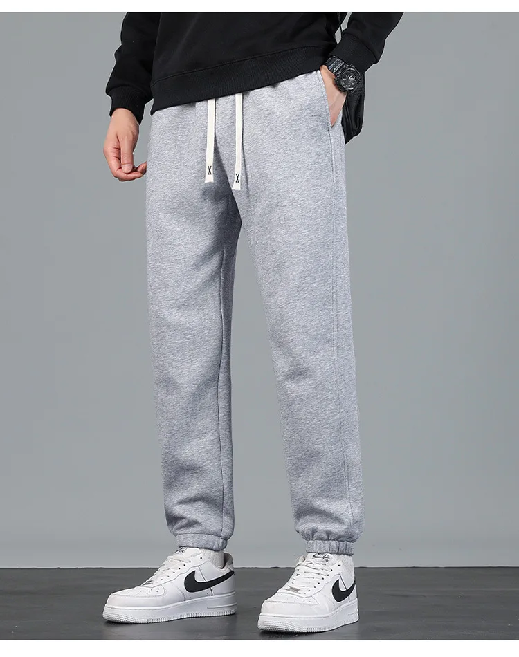 

Autumn New Men's Casual Pants Men's Draped Comfortable Sports Pants Solid Color Loose Straight Can Be Worn Outside Sports Pants