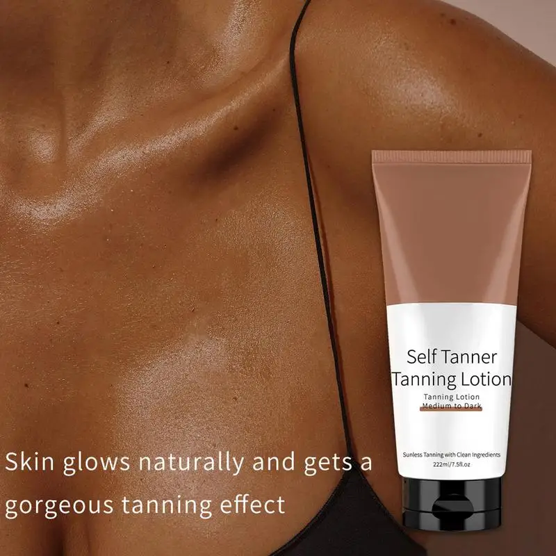 Self Tanning Lotion Face Body Bronzer Dark Sunless Tanner Beach Sexy Solarium Moisturizing Long Lasting Nourish Fake Tan Creams