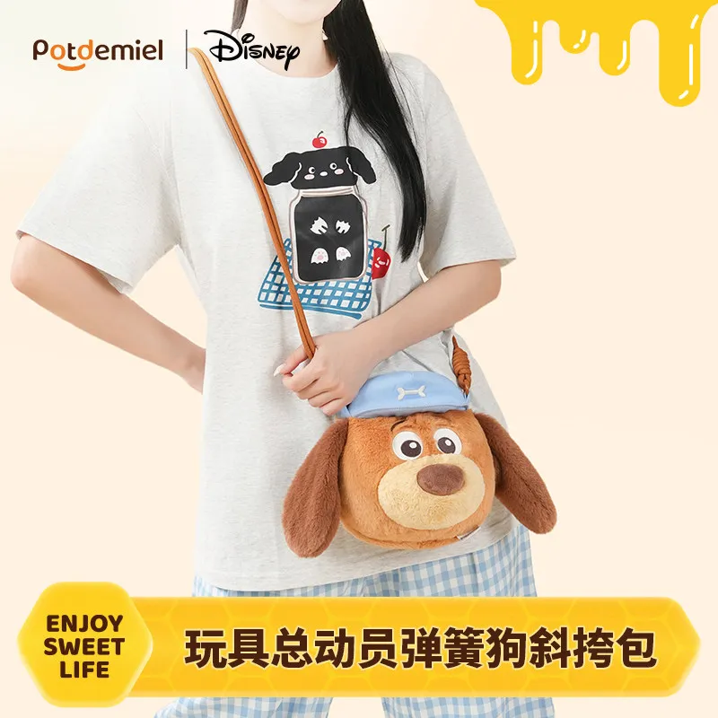 

Potdemiel Toy Story 5 Slinky Dog Plush Stuffed Doll Crossbody Single Shoulder Bag Soft Fluffy Cute Handbag Daily Collect Gift