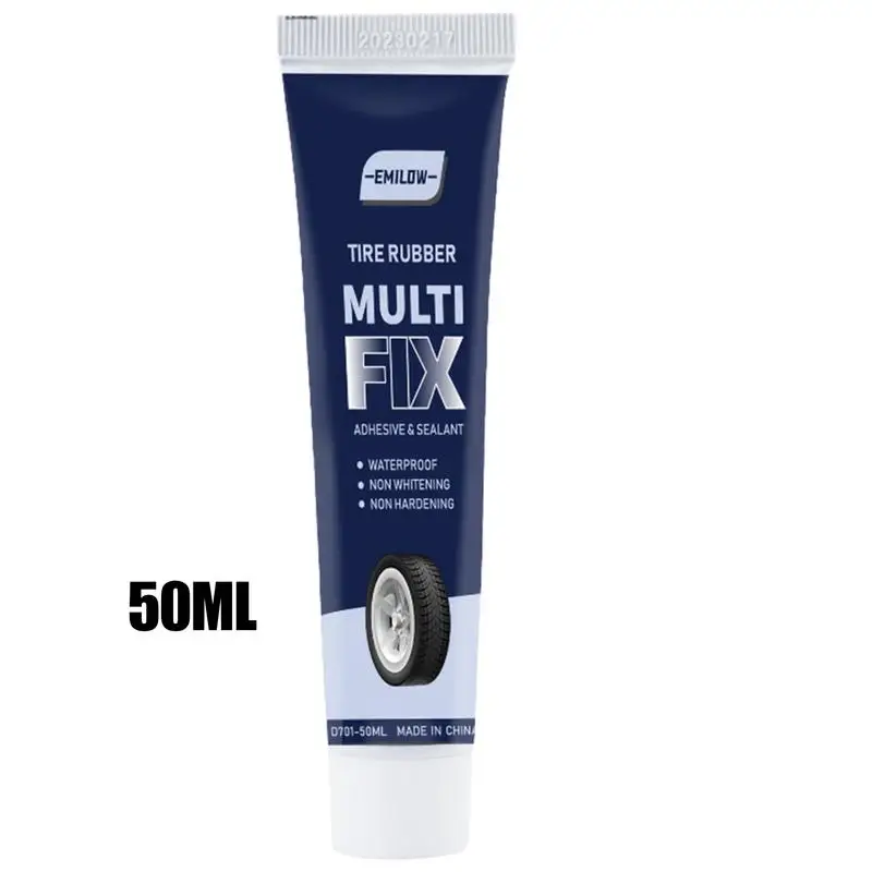 50ml Tire Repair Sealant Sealing Rubber Wear-resistant Non-corrosive Adhesive Effective Bonding Glue with Tire for Bicycles Car