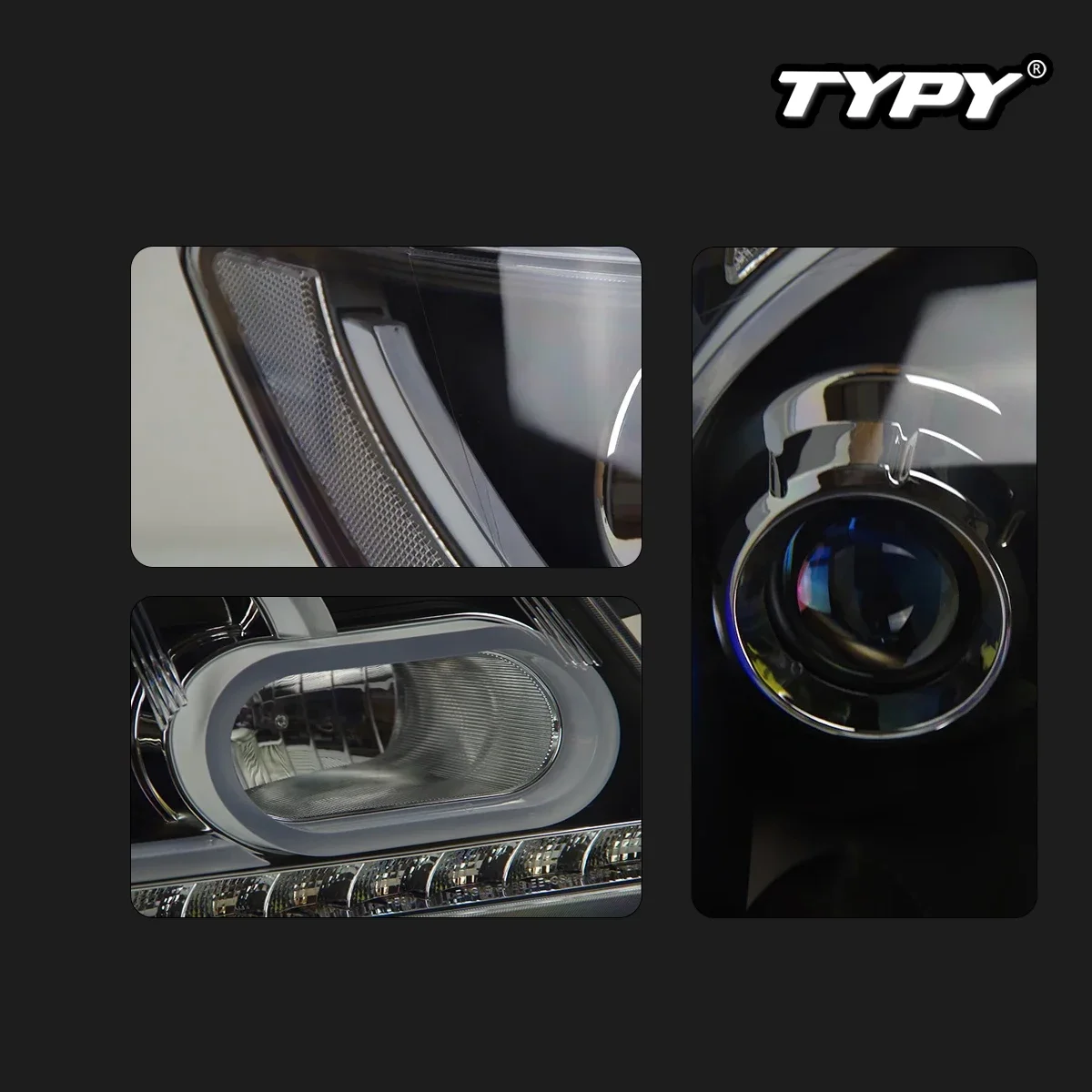 TYPY Car headlights For Dodge Journey 2009-2016 Dynamic information turn signal Daytime running lights Auto parts