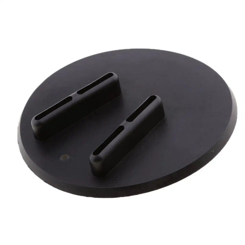 Universal Motorcycle Side Stand Kick Plate Pad Black Polypropylene Foot Holder for Central Stand