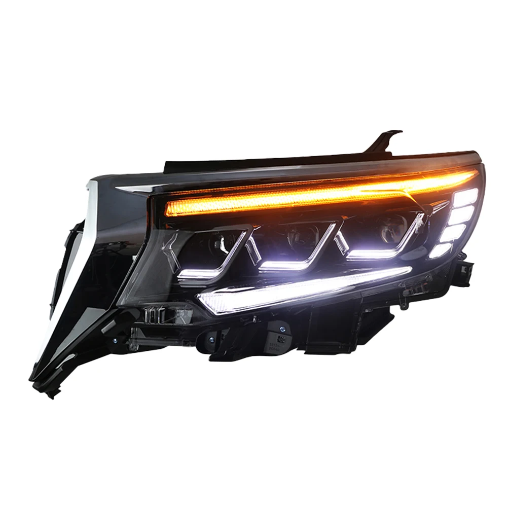 

ATV&UTVLED Auto Headlight Assembly for Toyota Prado 2018-2023 100W Wattage Lexus Design Projector 3 Lens Upgrade New Condition