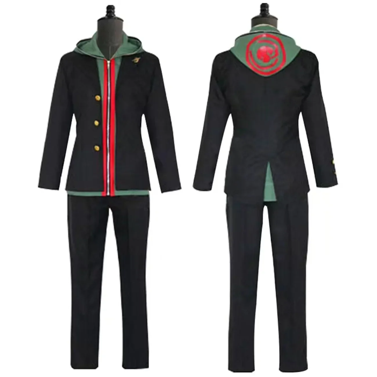 Costume de Cosplay de l'Anime Naegi MakPain pour Homme et Femme, Uniforme de ixUnisexe, Ensemble Complet Imbibé d'Halloween