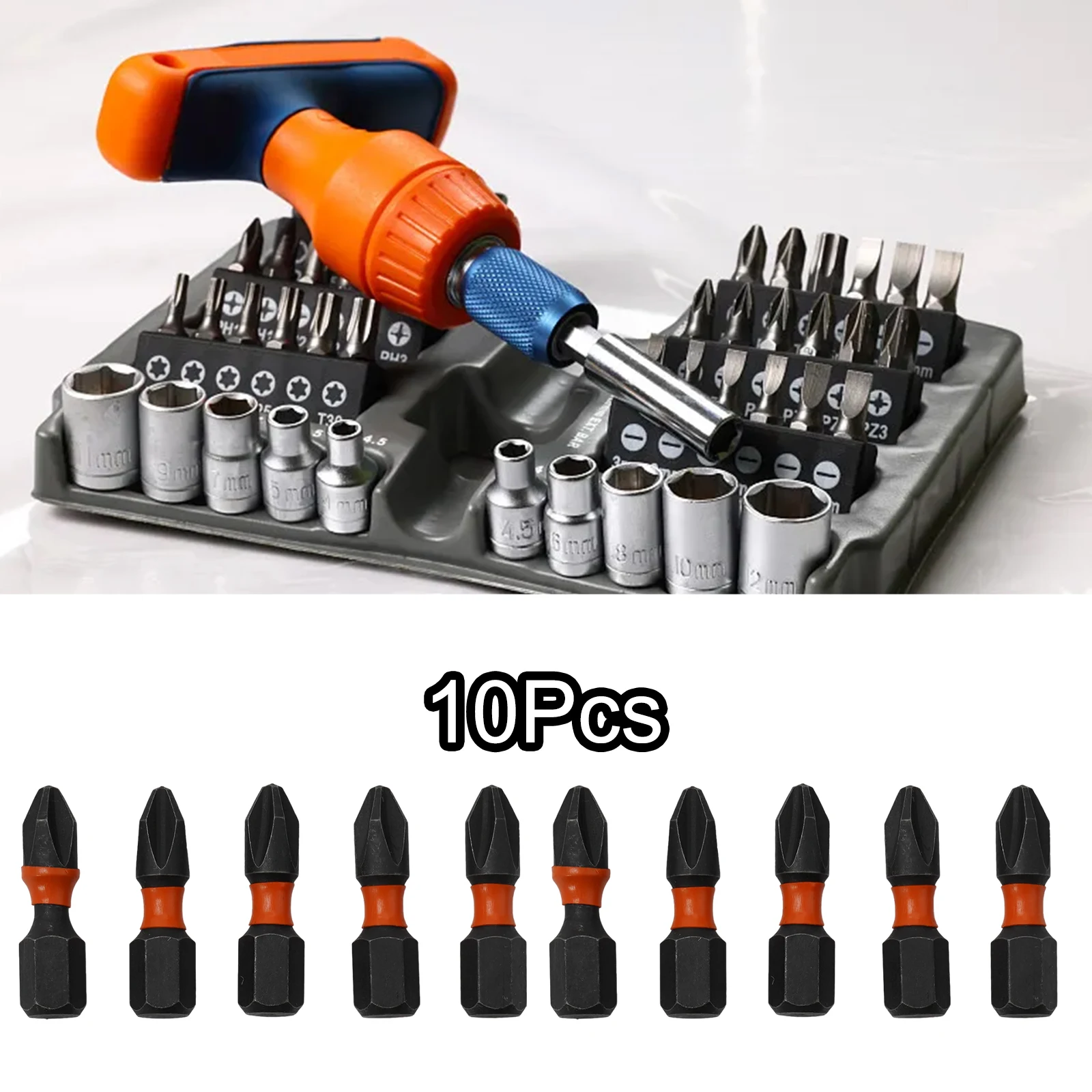 

PH2 Screwdriver Bit Set 1 4Inch Hex Screw Driver Alloy Steel Cross Screwdriver Bit Magnetic Batch Head Drill Bits 25mm