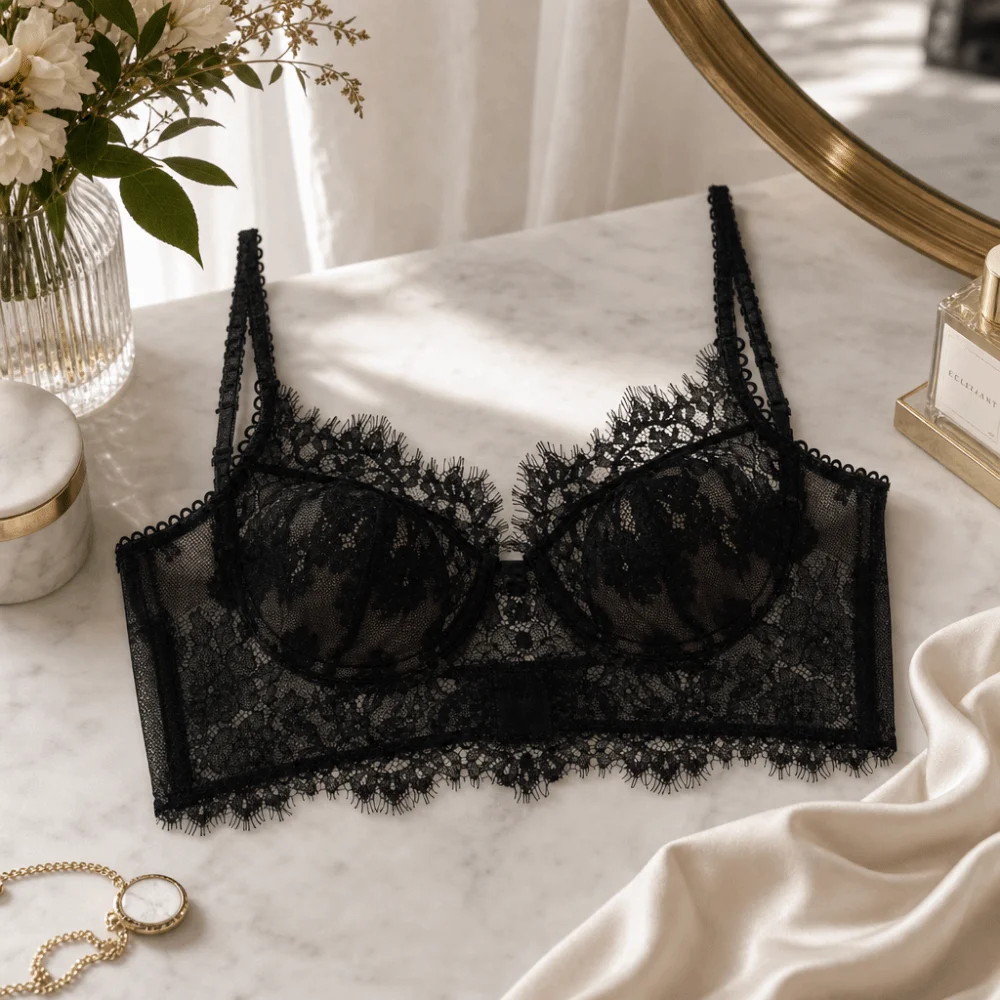 حمالة صدر جديدة بدون أسلاك مزي - مراجعة Embroidery Underwear وسعره