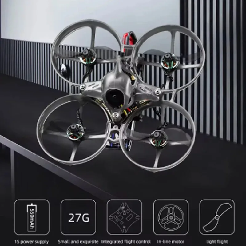Hglrc Petrel 75whoop V2 Bürstenloser Motor Innen Fpv Drohne Tinywhoop Quadcopter Gespenst 10a Aio 0802 21000kv Für Fpv Anfänger
