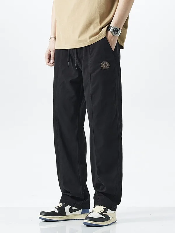 

Retro American Pure Cotton Men's Work Trousers Wear-Resistant No Iron Large Size Fat Work Long Pants Autumn Winter Workwear