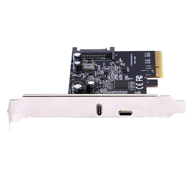 Tarjeta de expansión PCI Express X4 3,0 a tipo c, tarjeta controladora de USB-C de carga rápida de 20W, transferencia de datos, PCIE, USB