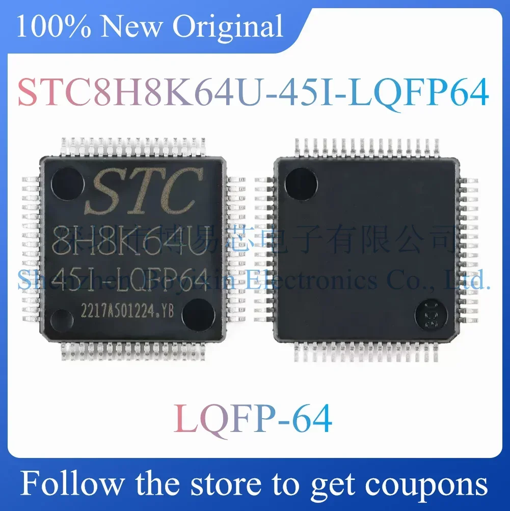 

NEW STC8H8K64U-45I-LQFP64 Original Product LQFP-64