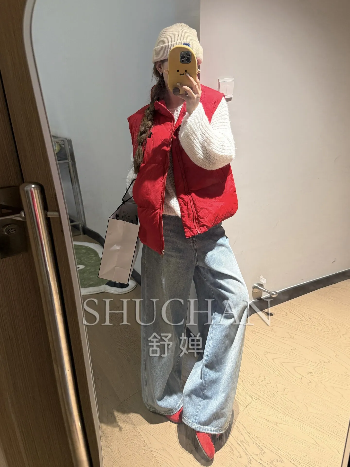 Down cotton vest for women, 2026 new super stylish jacket with layered shoulders, winter Korean style outerwear, cotton jacket