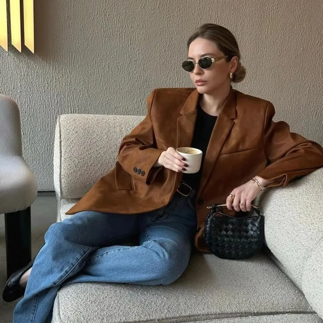 

Новый замшевый бархатный пиджак, женская одежда, осенне-зимний утолщенный хлопковый повседневный элитный мотоциклетный пиджак, женские топы