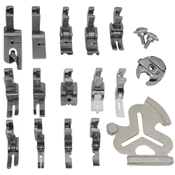 18 PCS Presser Foot Set BC-DB1 Bobbin Case & Sewing Seam Guide Zipper Foot For Singer Juki Industrial Sewing Machine Accessories